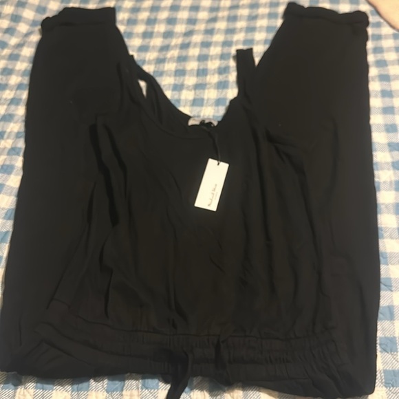 NWT Michael Stars Theo Tank Jumpsuit black - Picture 10 of 15